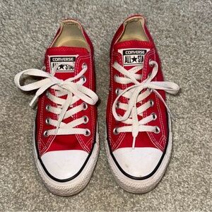Converse Red and White All Star Sneakers